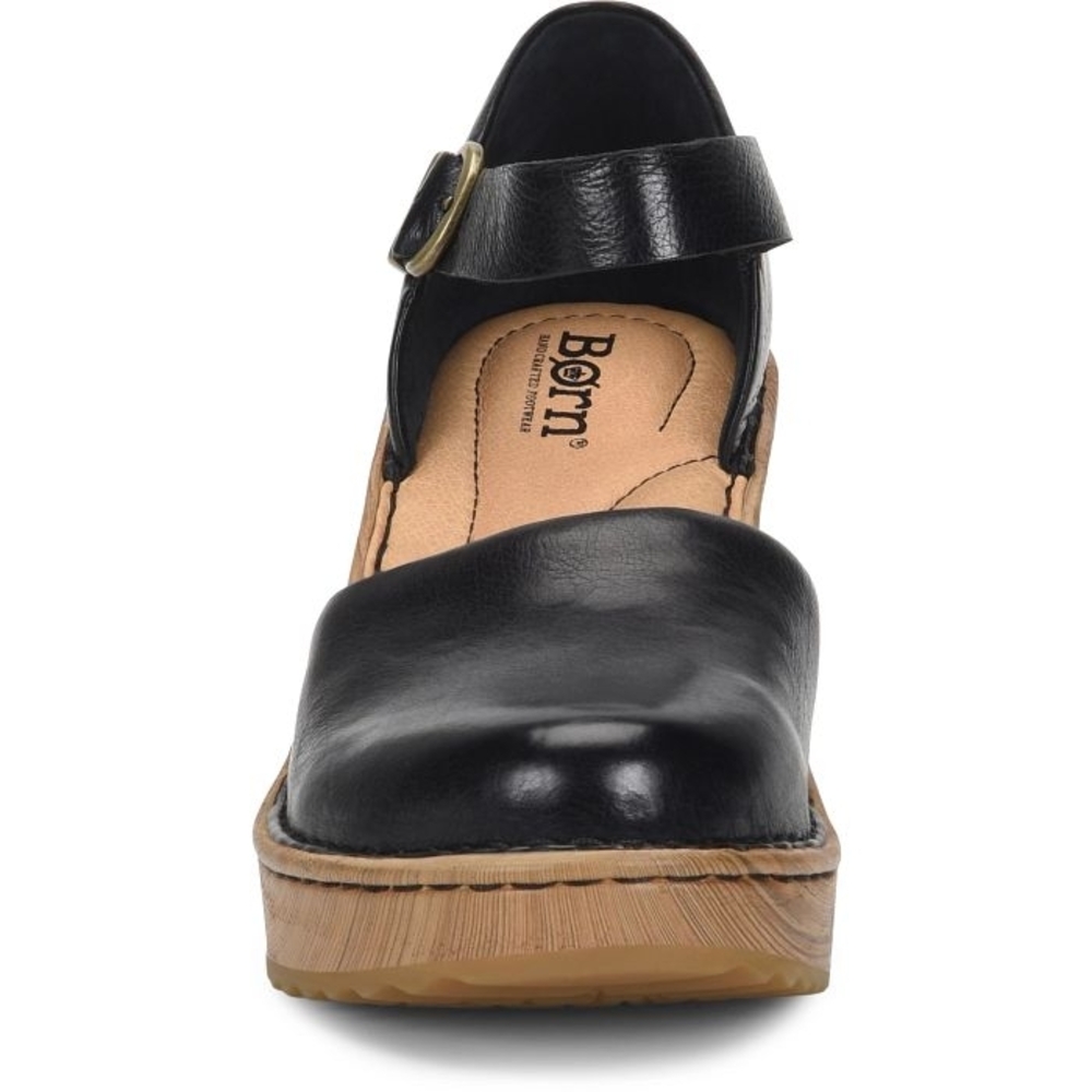 Born Nellie Black Mary-Jane Wedge Shoes - Picture 3 of 11